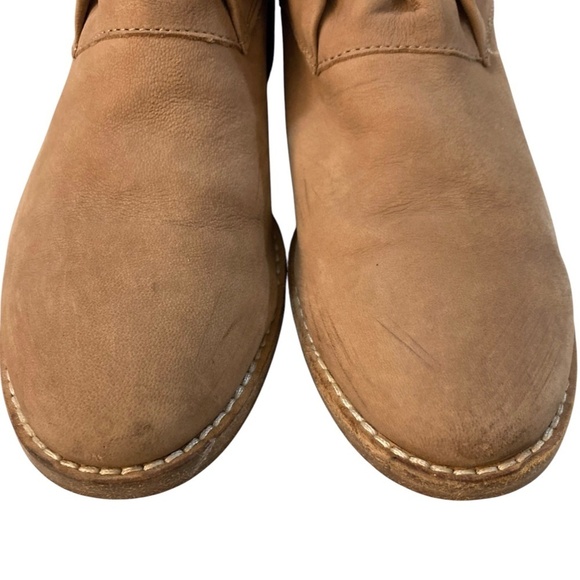 EILEEN FISHER Soul Nubuck Leather Ankle Desert Boots Antelope Brown - Picture 5 of 12